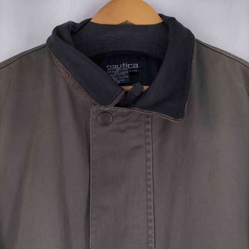 ノーティカ NAUTICA 90S 襟レザー ハンティングジャケット メンズ  XL